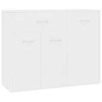 Credenza Bianca 88x30x70 cm in Legno Multistrato