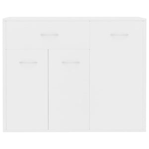 Credenza Bianca 88x30x70 cm in Legno Multistrato