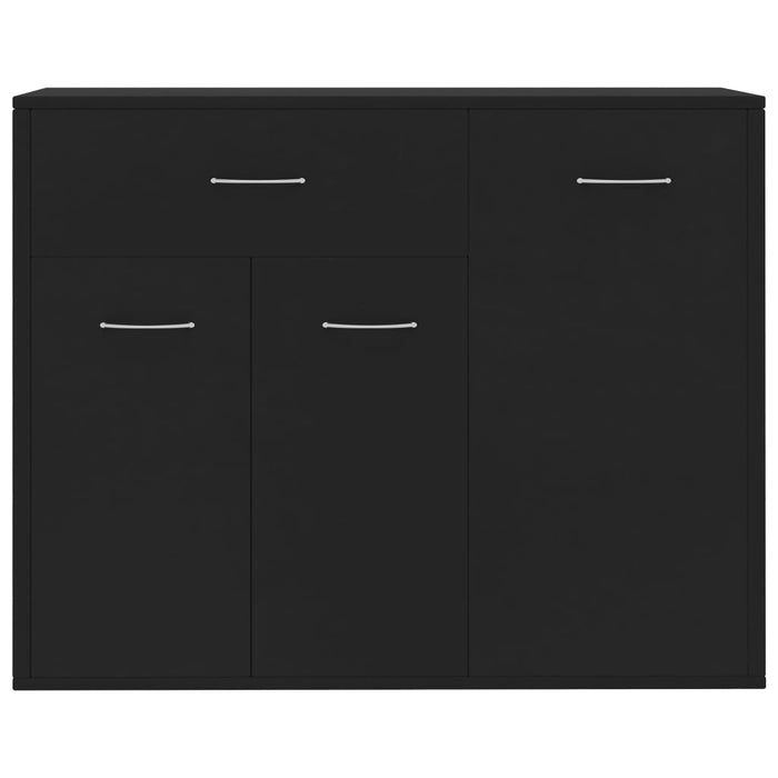 Credenza Nera 88x30x70 cm in Truciolato