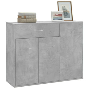 Credenza Grigio Cemento 88x30x70 cm in Truciolato cod mxl 15021