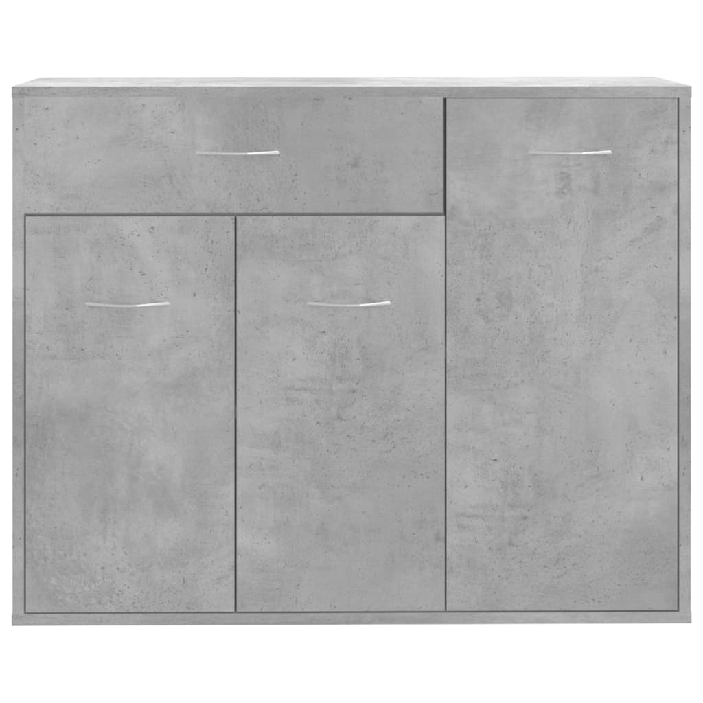 Credenza Grigio Cemento 88x30x70 cm in Legno Multistrato 800679