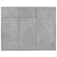 Credenza Grigio Cemento 88x30x70 cm in Legno Multistrato 800679