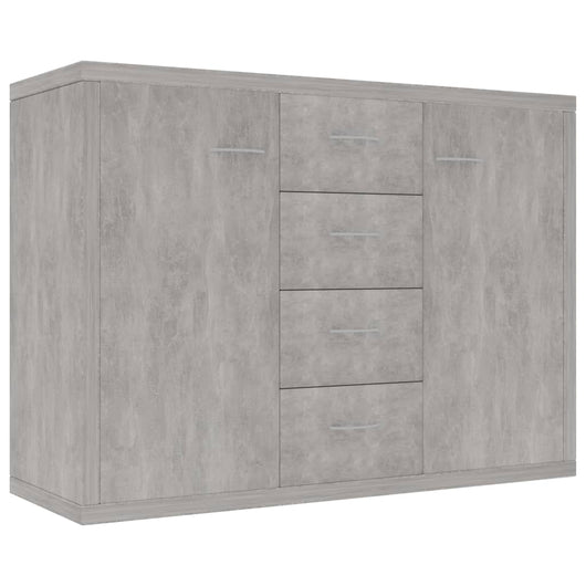 Credenza Grigio Cemento 88x30x65 cm in Truciolato cod mxl 9902