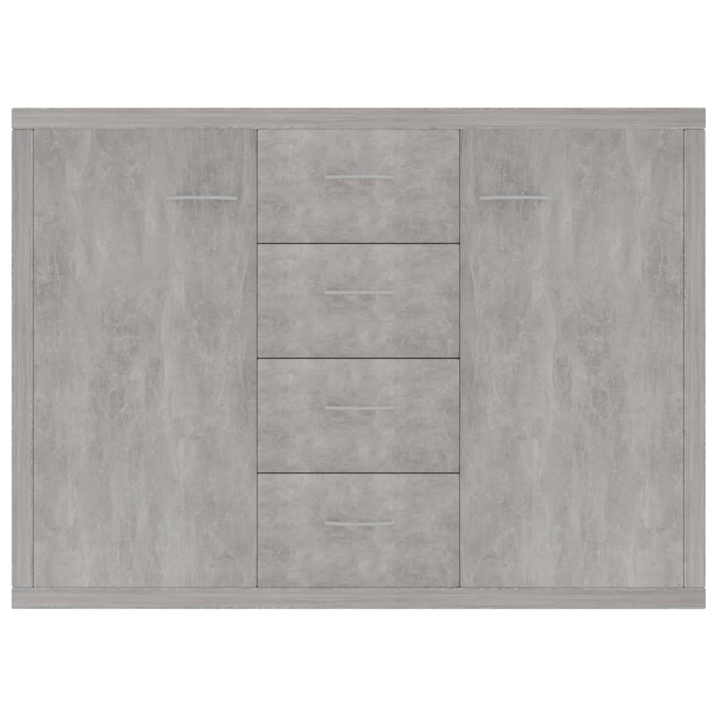 Credenza Grigio Cemento 88x30x65 cm in Truciolato cod mxl 9902