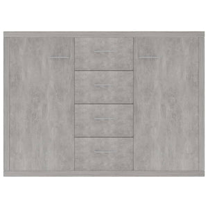 Credenza Grigio Cemento 88x30x65 cm in Truciolato cod mxl 9902