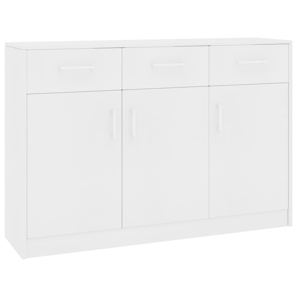 Credenza Bianca 110x30x75 cm in Truciolato cod 11789