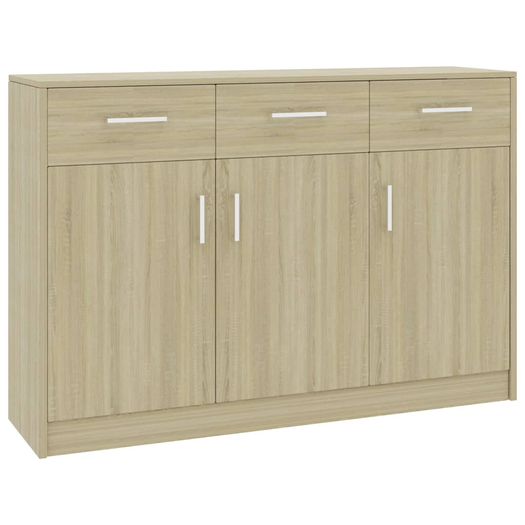 Credenza Rovere Sonoma 110x30x75 cm in Legno Multistrato 800705