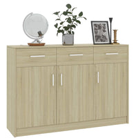 Credenza Rovere Sonoma 110x30x75 cm in Legno Multistrato 800705