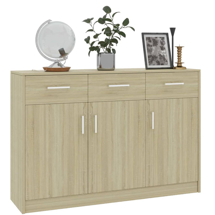 Credenza Rovere Sonoma 110x30x75 cm in Legno Multistrato 800705