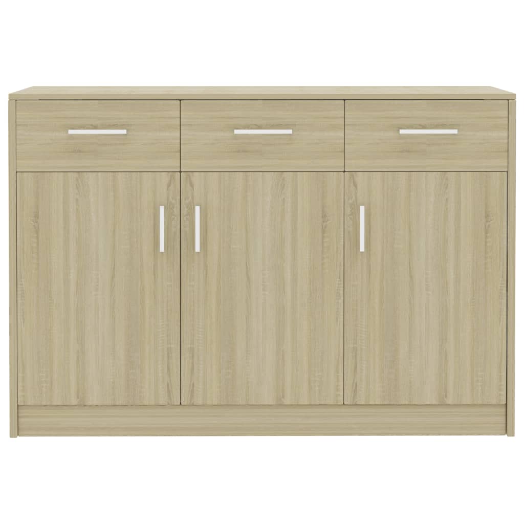 Credenza Rovere Sonoma 110x30x75 cm in Legno Multistrato 800705