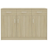 Credenza Rovere Sonoma 110x30x75 cm in Legno Multistrato 800705