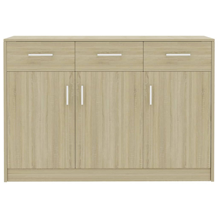 Credenza Rovere Sonoma 110x30x75 cm in Legno Multistrato 800705