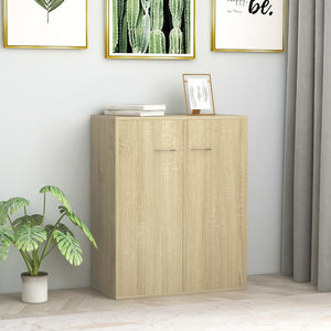 Credenza Rovere Sonoma 60x30x75 cm in Truciolato cod mxl 20046