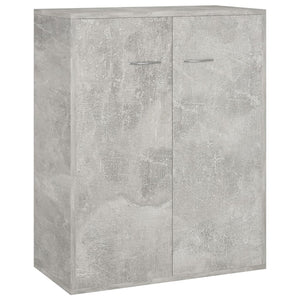 Credenza Calcestruzzo Grigio 60x30x75 cm in Truciolato