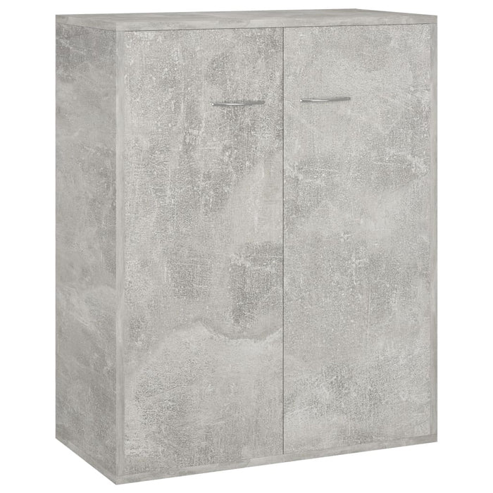 Credenza Calcestruzzo Grigio 60x30x75 cm in Truciolato 800733