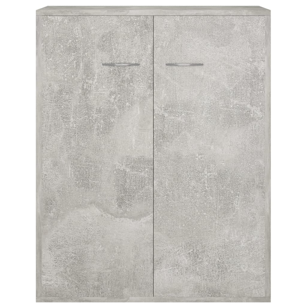 Credenza Calcestruzzo Grigio 60x30x75 cm in Truciolato