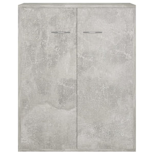 Credenza Calcestruzzo Grigio 60x30x75 cm in Truciolato