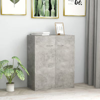 Credenza Calcestruzzo Grigio 60x30x75 cm in Truciolato 800733