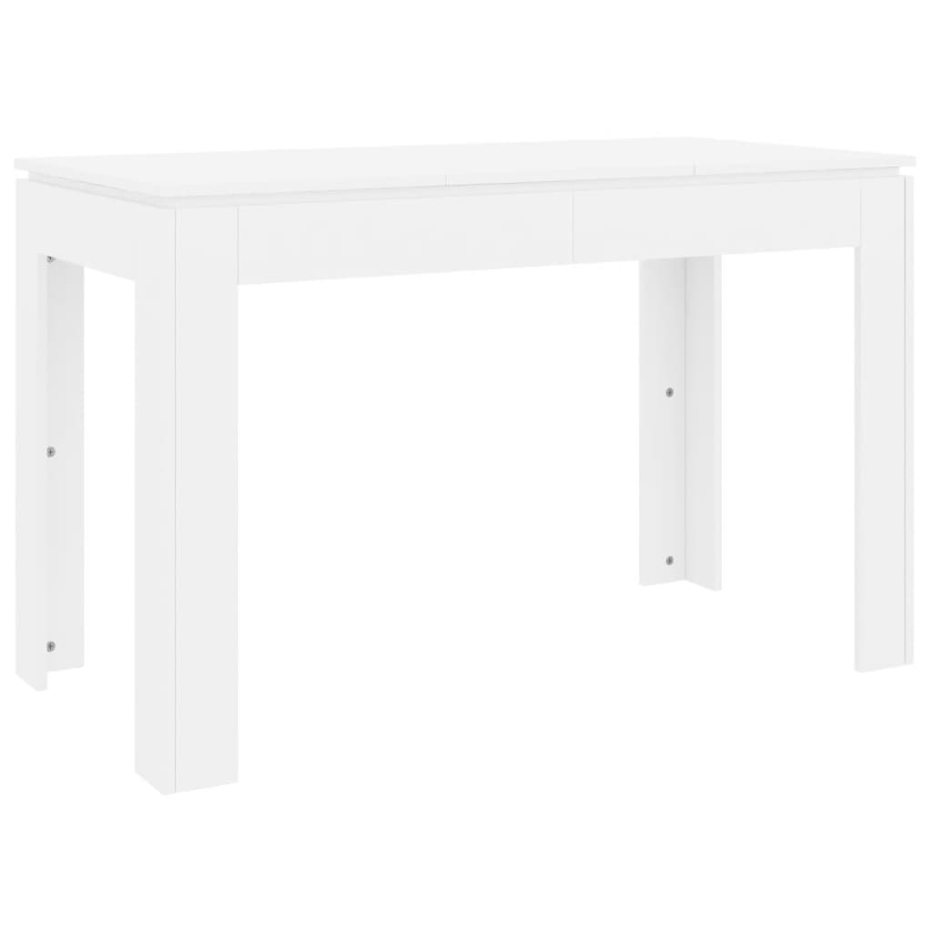 Tavolo da Pranzo Bianco 120x60x76 cm in Legno Multistrato cod mxl 13564