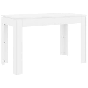 Tavolo da Pranzo Bianco 120x60x76 cm in Legno Multistrato cod mxl 13564