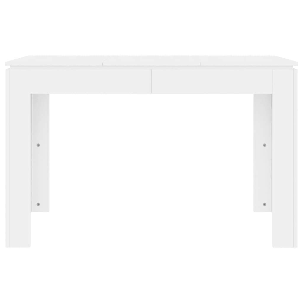 Tavolo da Pranzo Bianco 120x60x76 cm in Legno Multistrato cod mxl 13564