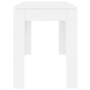 Tavolo da Pranzo Bianco 120x60x76 cm in Legno Multistrato cod mxl 13564