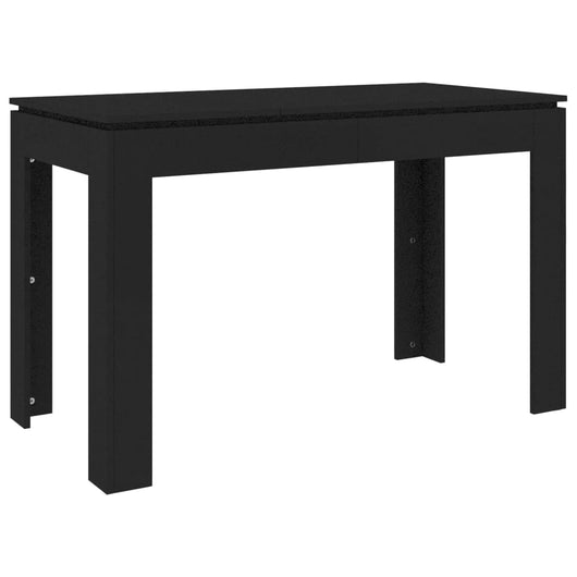 Tavolo da Pranzo Nero 120x60x76 cm in Truciolato cod mxl 13600