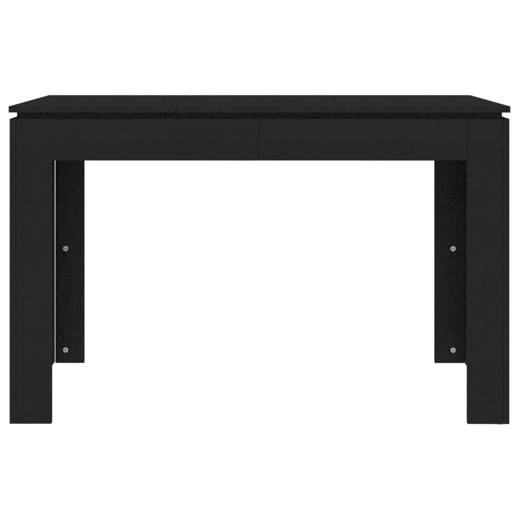 Tavolo da Pranzo Nero 120x60x76 cm in Truciolato cod mxl 13600