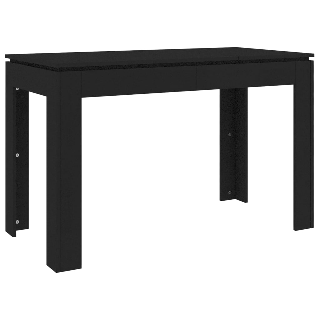 Tavolo da Pranzo Nero 120x60x76 cm in Truciolato cod mxl 13600