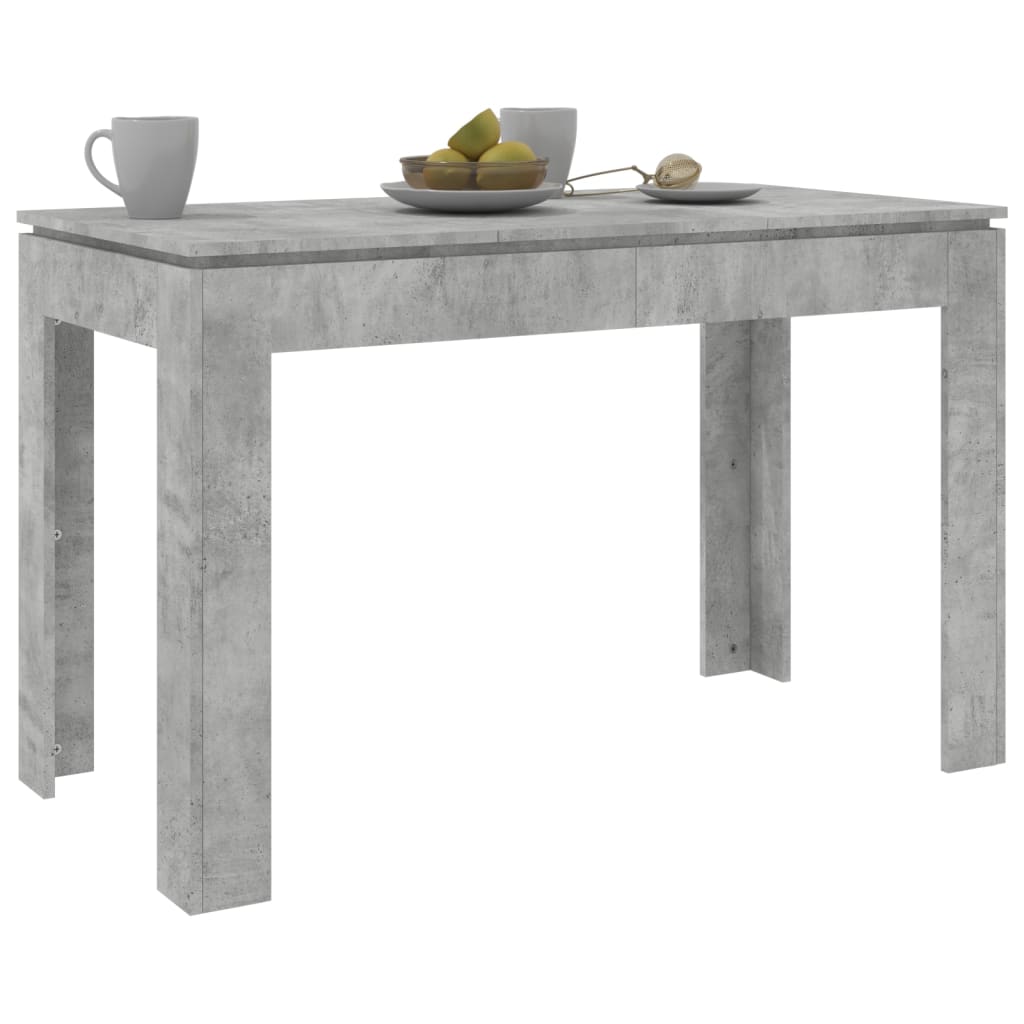 Tavolo da Pranzo Grigio Cemento 120x60x76 cm in Truciolato cod mxl 29841