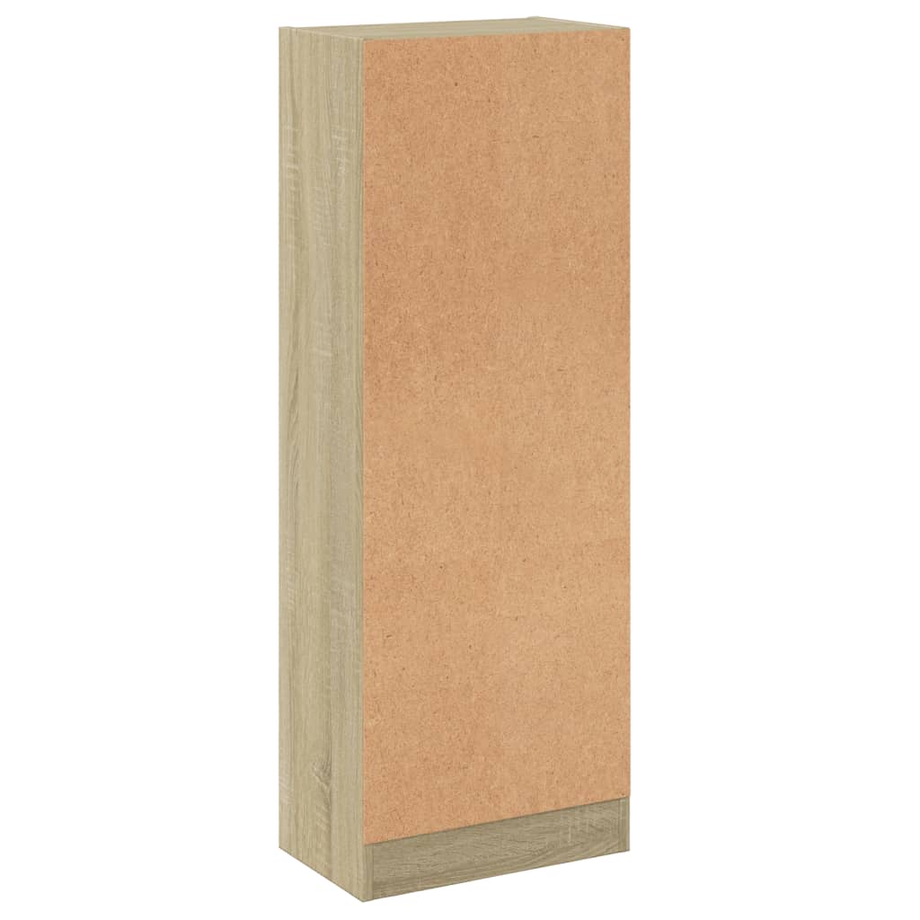 Libreria 3 Ripiani Bianca Rovere Sonoma 40x24x108 cm Truciolato cod mxl 59227