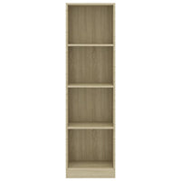 Libreria a 4 Ripiani Rovere Sonoma 40x24x142 cm in Truciolato 800840