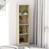 Libreria a 4 Ripiani Rovere Sonoma 40x24x142 cm in Truciolato 800840