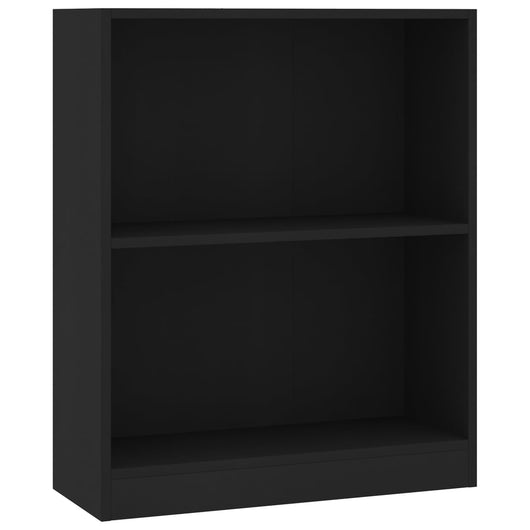 Libreria Nera 60x24x74,5 cm in Legno Multistrato cod mxl 20862