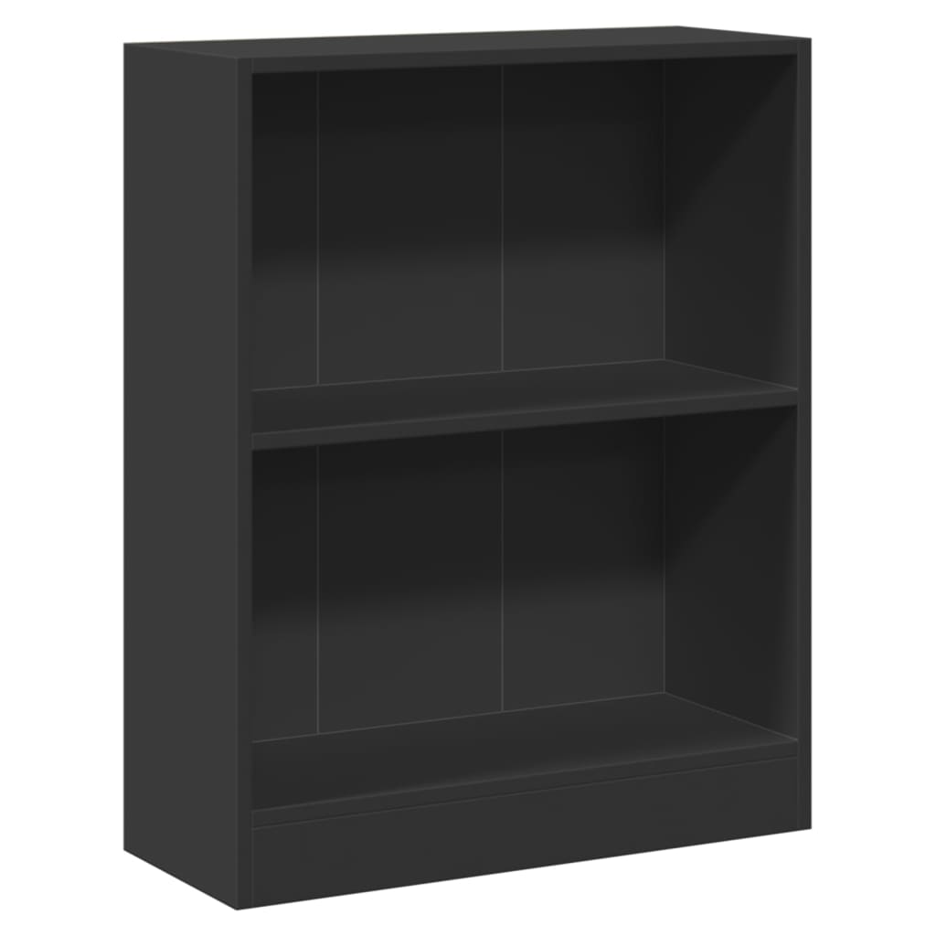 Libreria Nera 60x24x76 cm in Legno Multistrato 800856