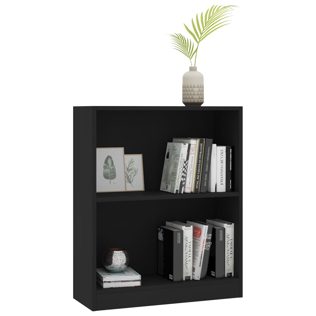 Libreria Nera 60x24x74,5 cm in Legno Multistrato cod mxl 20862