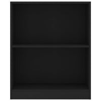 Libreria Nera 60x24x74,5 cm in Legno Multistrato cod mxl 20862