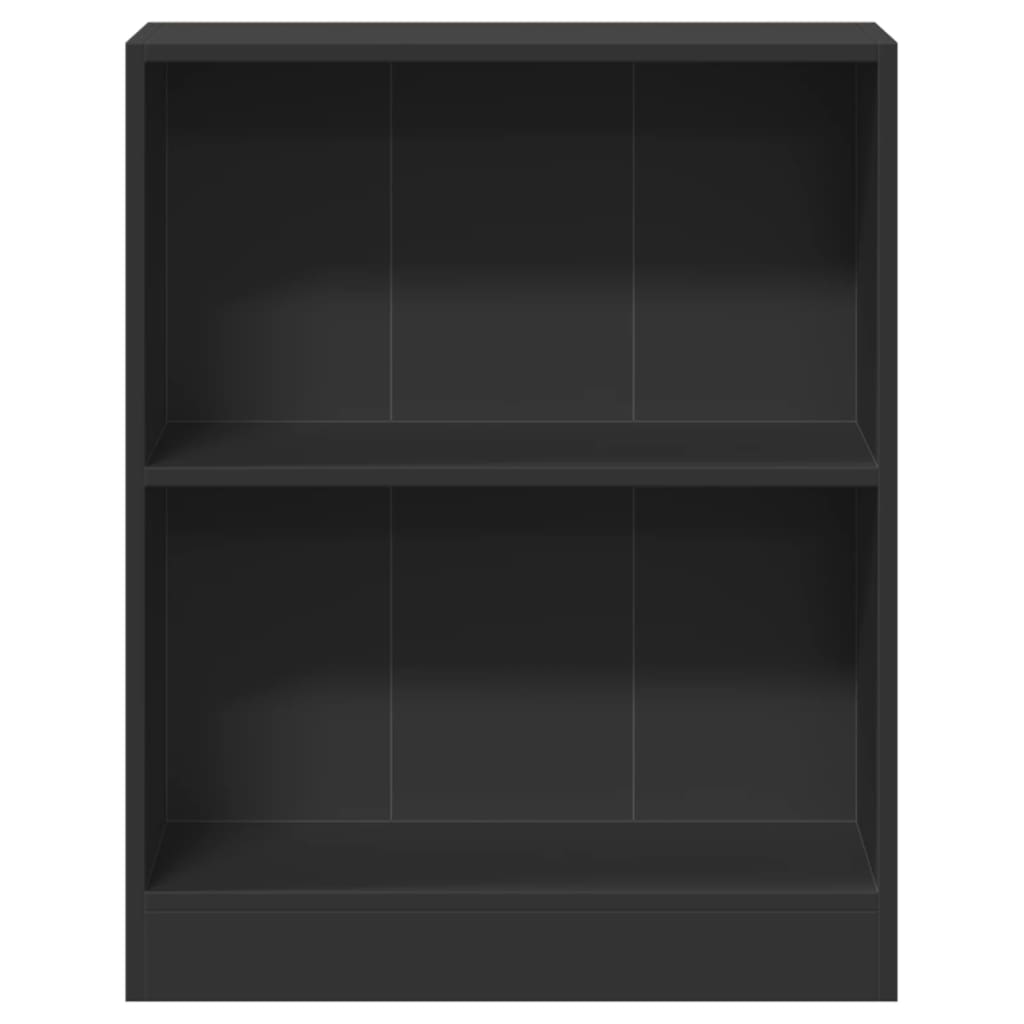 Libreria Nera 60x24x76 cm in Legno Multistrato 800856