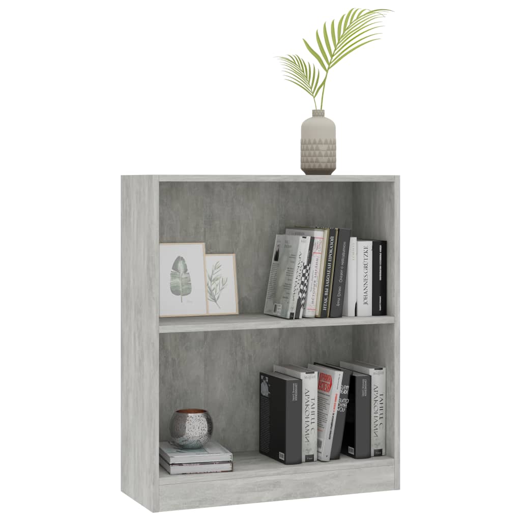 Libreria Grigio Cemento 60x24x74,5 cm in Legno Multistrato cod mxl 18164