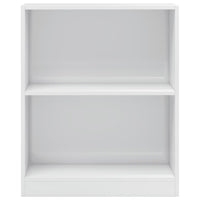 Libreria Bianco Lucido 60x24x74,5 cm in Legno Multistrato 800861