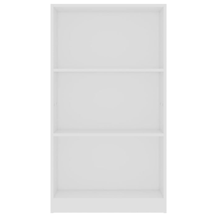 Libreria a 3 Ripiani Bianca 60x24x109 cm in Legno Multistrato cod mxl 7814