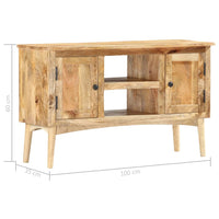 Credenza 100x35x60 cm in Legno Massello di Mango 285862