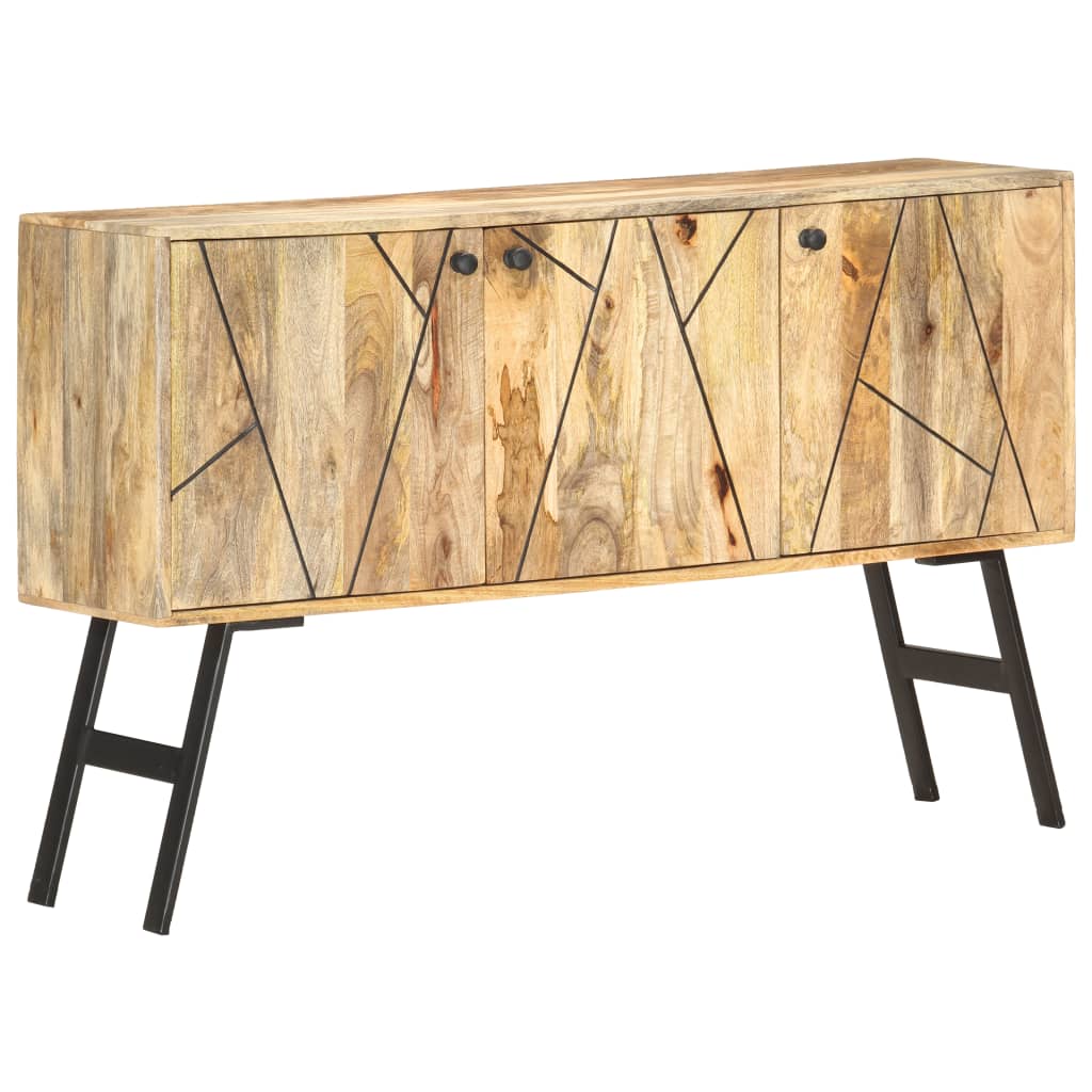 Credenza 118x30x75 cm in Legno Massello di Mango cod mxl 20681