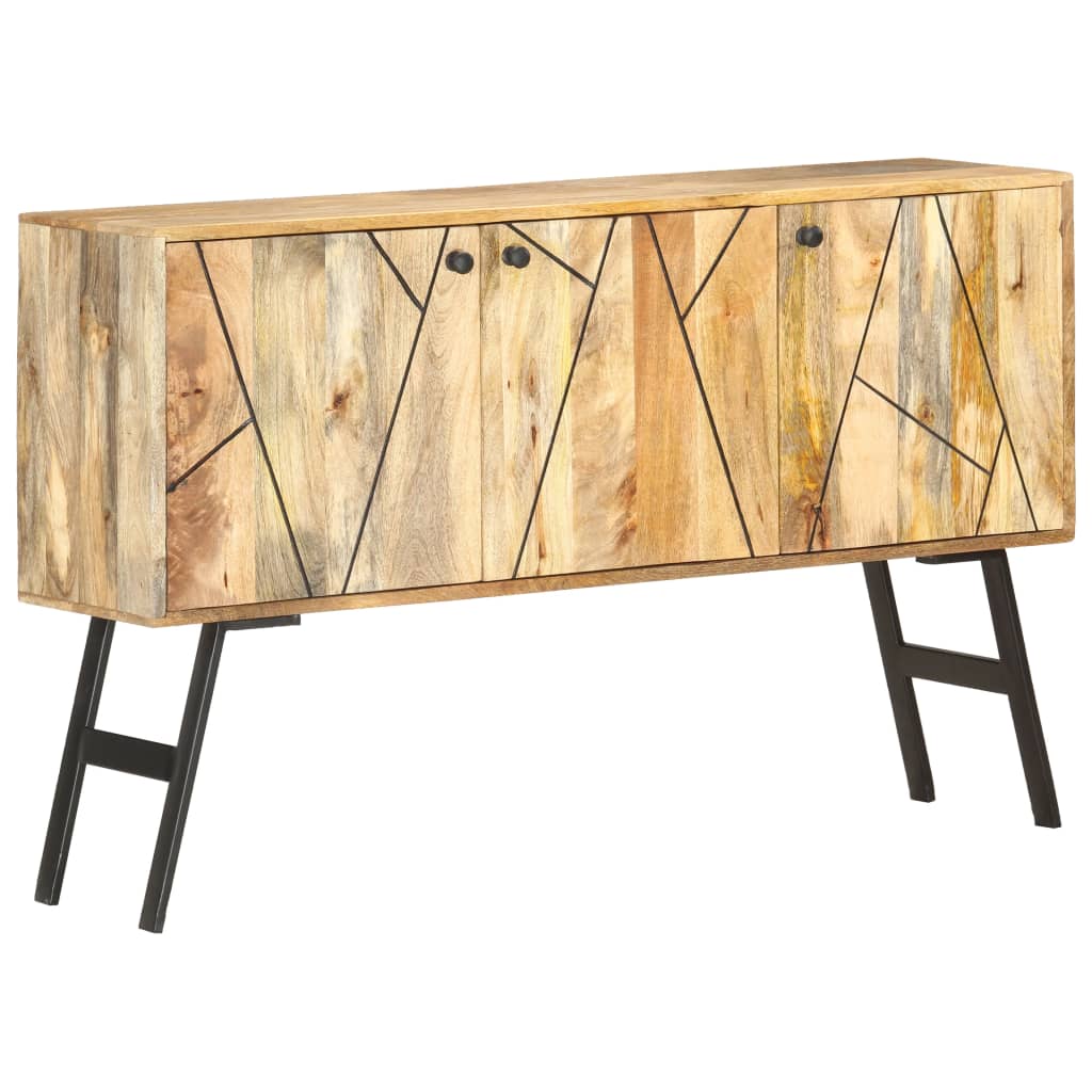 Credenza 118x30x75 cm in Legno Massello di Mango cod mxl 20681