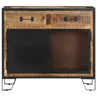 Credenza 80x31x71 cm in Legno Massello di Mango Grezzo cod mxl 61281