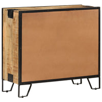 Credenza 80x31x71 cm in Legno Massello di Mango Grezzo cod mxl 61281