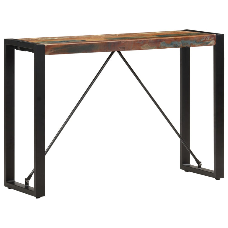 Tavolo Consolle 110x35x76 cm in Legno Massello di Recupero