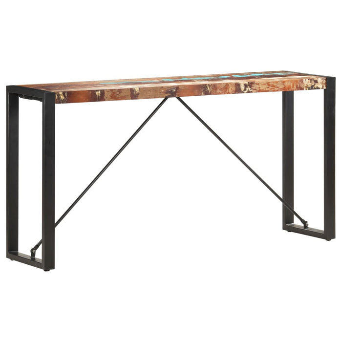 Tavolo Consolle 150x35x76 cm in Legno Massello di Recupero cod mxl 54916