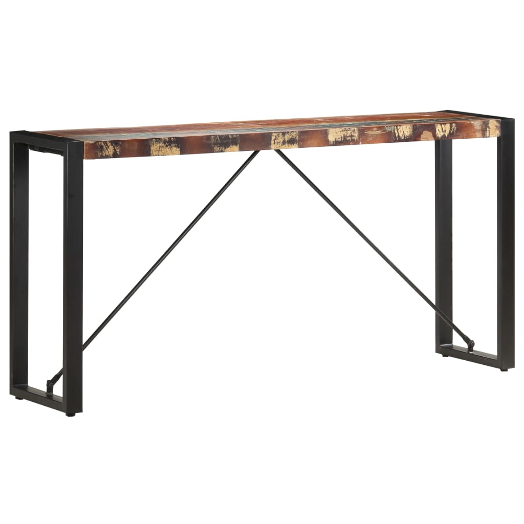 Tavolo Consolle 150x35x76 cm in Legno Massello di Recupero cod mxl 54916