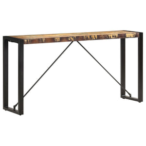 Tavolo Consolle 150x35x76 cm in Legno Massello di Recupero cod mxl 54916